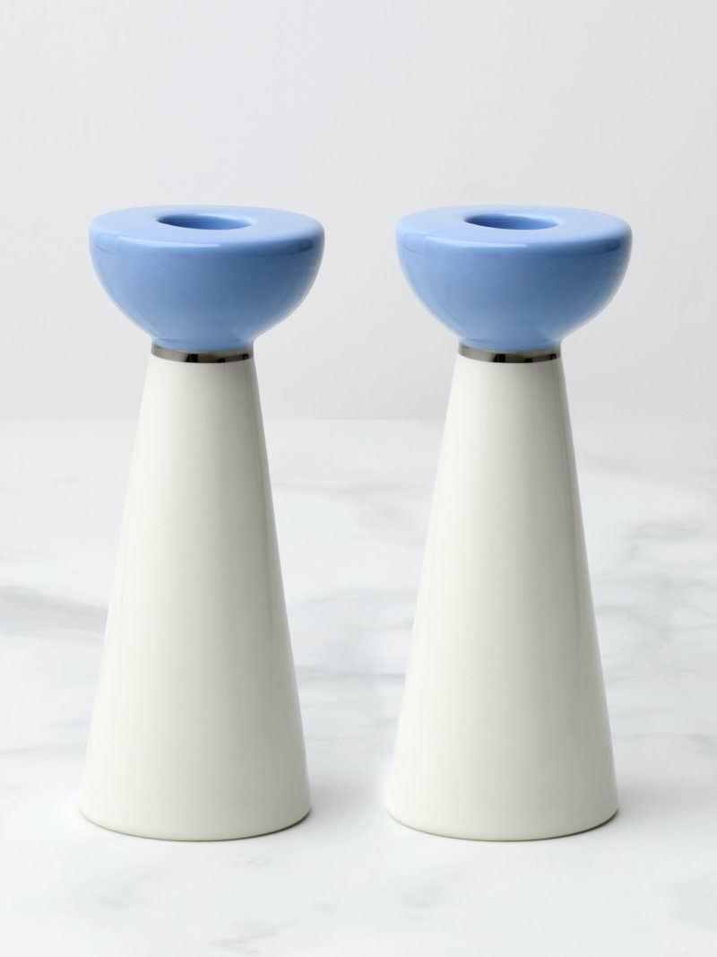 Oak Street Candlestick Holders - Set of 2